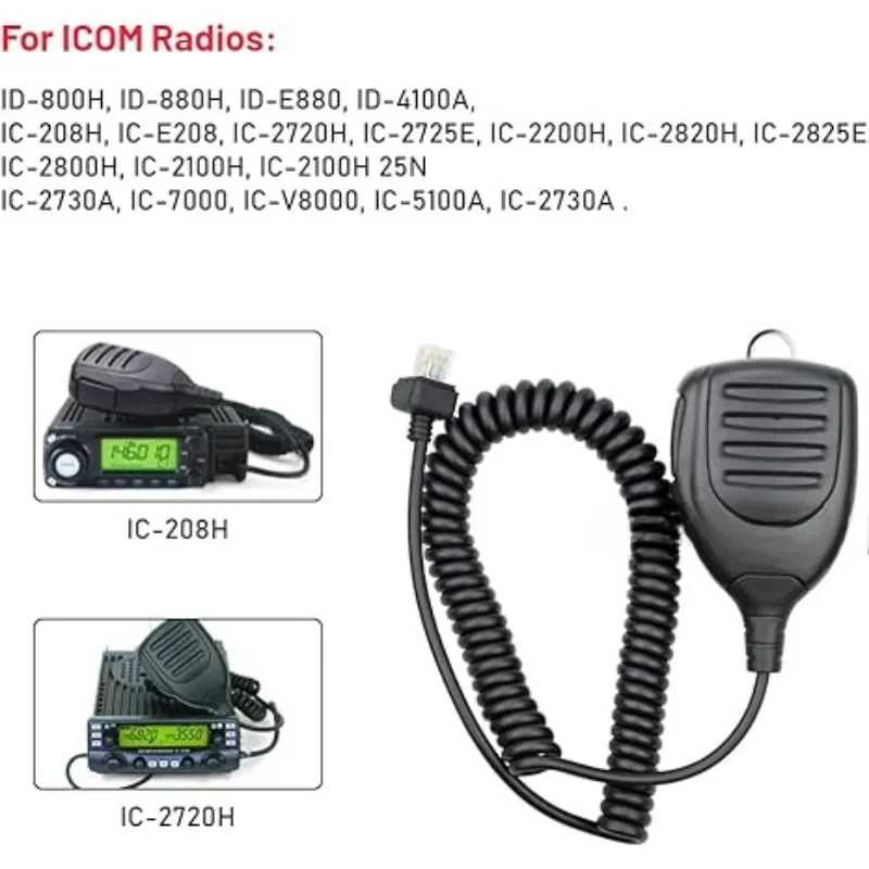 Фотография №1 товара Ручной микрофон ICOM HM-154 8PIN с PTT для радиостанций IC-2820H,