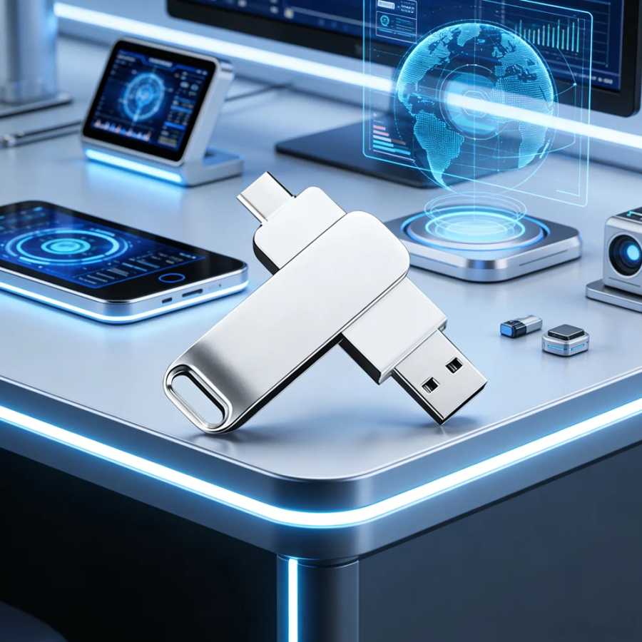 Фотография №2 товара USB-флеш-накопитель Lenovo USB3.2, 512 ГБ, OTG, высокоскоростной, Type-C, реальная емкость,