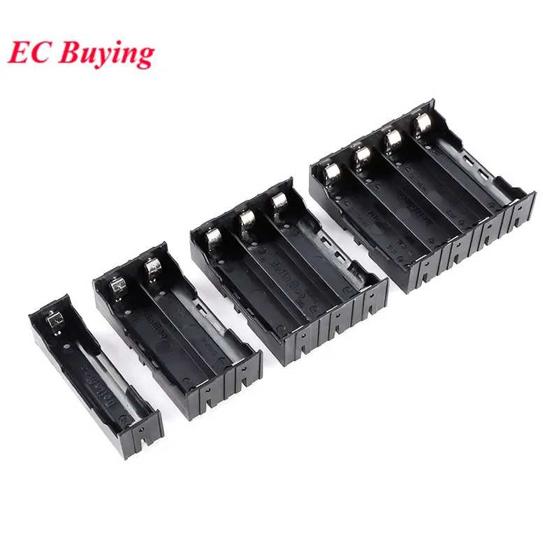Новые чехлы для аккумуляторов DIY ABS 18650 Power Bank 1X 2X 3X 4X 18650, держатель для аккумуляторов, чехол для хранения 1, 2, 3, 4, контейнер для аккумуляторов с жестким штифтом Активные компоненты