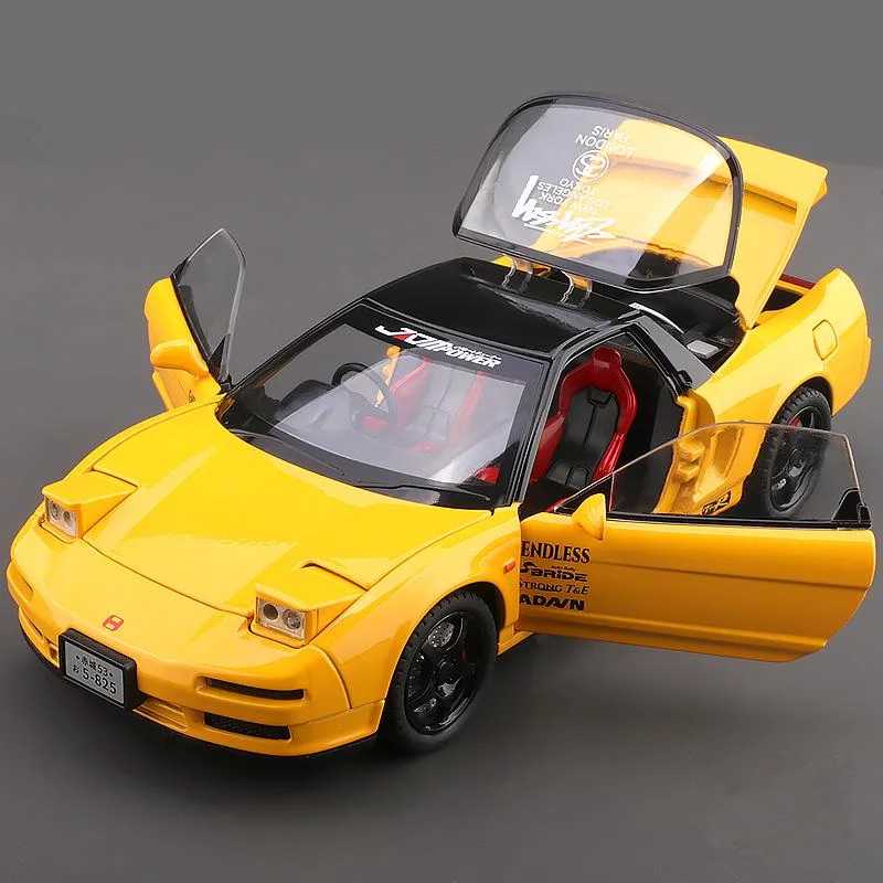 1:24 HONDA Acura NSX MK1 NA1 модель спортивного автомобиля из сплава, литой под давлением металлический гоночный автомобиль, модель автомобиля, имитация звука, свет, детская игрушка в подарок Играйте в транспортные средства и модели