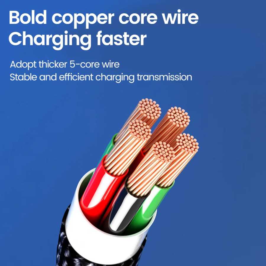 Фотография №2 товара Кабель USB-C - Type-C 60W 30 см, короткий, для быстрой