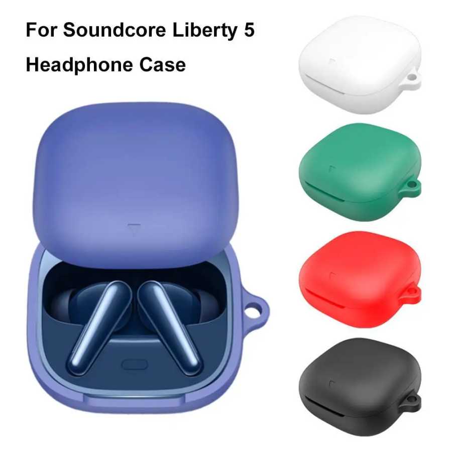 Силиконовый защитный чехол для Soundcore Liberty 5, беспроводные наушники, гибкий мягкий защитный чехол, противоударный пылезащитный чехол Портативное аудио и видео