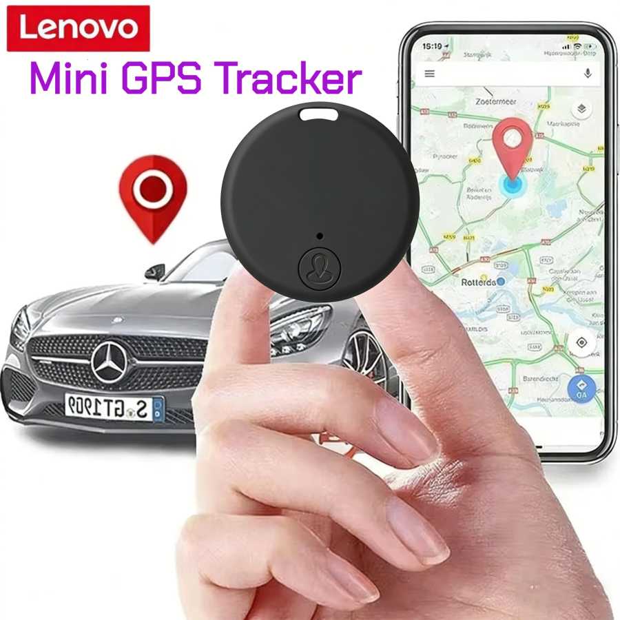 Умный GPS-трекер Lenovo Bluetooth 5.3 для отслеживания домашних животных, пожилых людей, детей, кошельков, совместимый с IOS и Android, устройство для поиска и определения местоположения Доступ к автоматизации здания