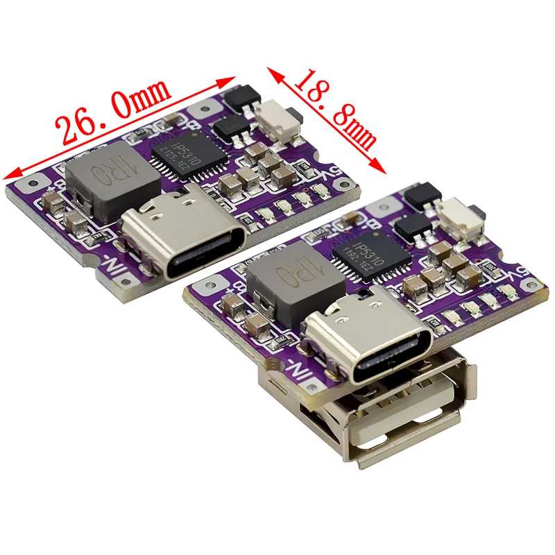 Фотография №3 товара Повышающий преобразователь Type-C/Micro USB 5 В, 1 А, 2 А,