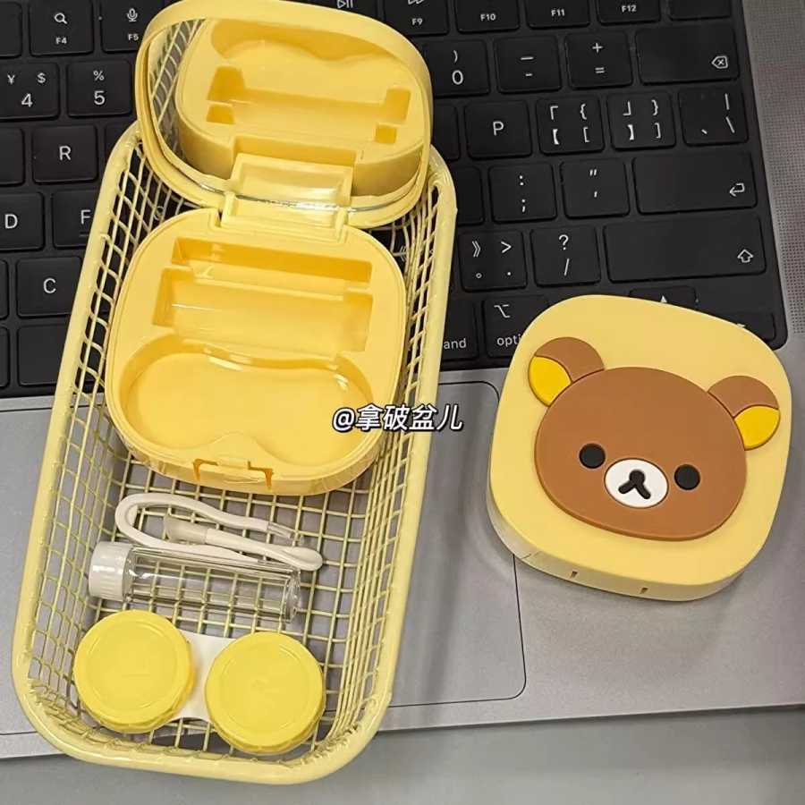 Фотография №2 товара Чехол для контактных линз Rilakkuma, новый аниме Relax Bear, зеркало,