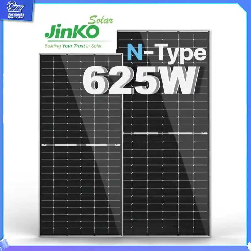 Солнечная панель 66HL4M-BDV 625W 650W N-типа, полуклеточная, двусторонняя, с двойным стеклом, фотоэлектрический модуль с серебряной рамкой, КПД 24.06% Аксессуары и запчасти
