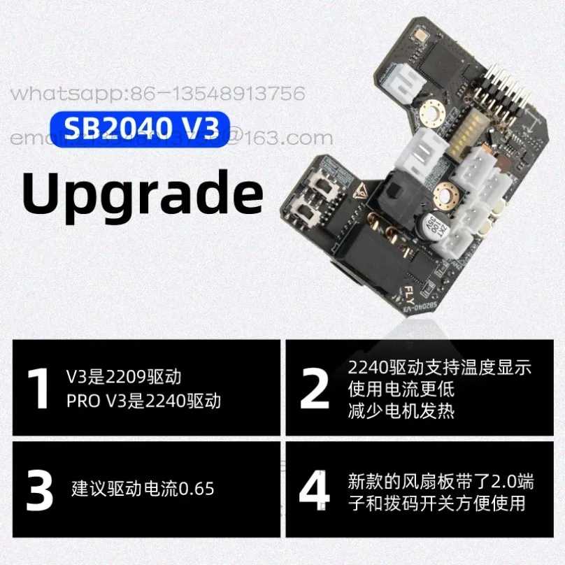 Плата управления FLY3D SB2040 V3 Can Tool 2.4 с функцией автокалибровки Eddy Vortex Мебель для бизнеса