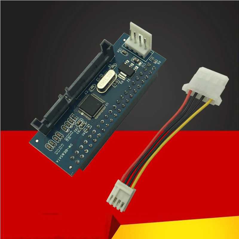 40-контактный 3,5-дюймовый разъем IDE &laquo;мама&raquo; на SATA 7 + 15-контактный 22-контактный разъем для набора микросхем 20330, конвертер, разъем для жесткого диска, карта PATA на SATA Компьютерная периферия