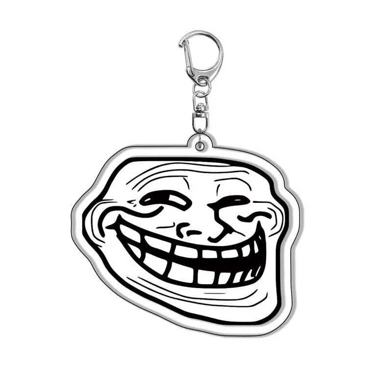Фотография №1 товара Забавный брелок TrollFace для аксессуаров, сумка NoMeGusta Rage Face ForeverAlone,