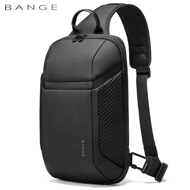 BANGE Мужская водонепроницаемая USB-сумка-оксфорд через плечо, противоугонная сумка на плечо, многофункциональная дорожная нагрудная сумка-мессенджер для мужчин Нагрудные сумки