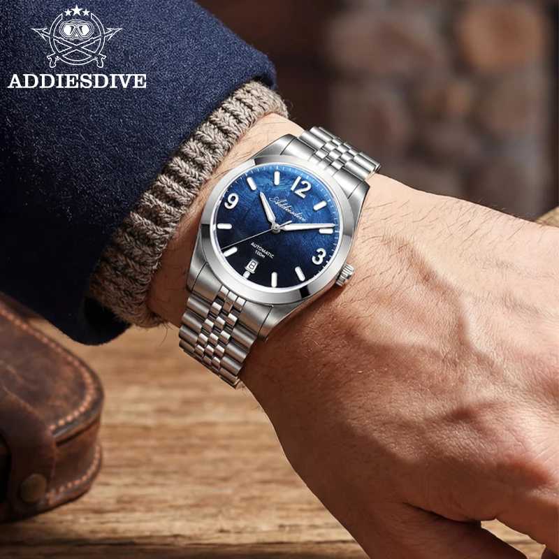 Фотография №5 товара ADDIESDIVE AD2547 BGW9 Суперсветящиеся мужские часы с сапфировым стеклом, водонепроницаемые