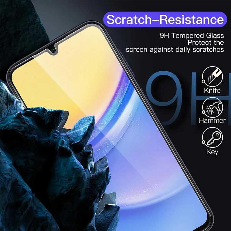 Фотография №1 товара Защитное стекло 9H для Samsung A15 A16 A56 A36 A17