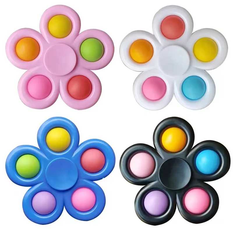 Сенсорные игрушки-спиннеры Fidget Pops: простые пузырьковые спиннеры для снятия стресса при СДВГ, аутизме, тревоге, для малышей, подарки Игрушки антистресс