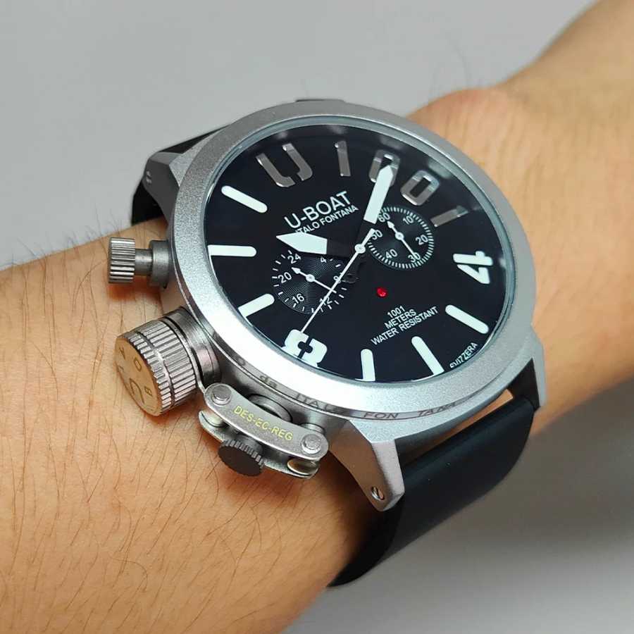 Популярные часы U-BOAT Brand Geneva для мужчин, многофункциональные наручные часы с хронографом, деловые спортивные часы AAA для мужчин Ванна и душ
