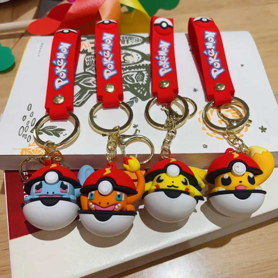 Фотография №3 товара Идея подарка покемона — брелок Pikachu Poké Ball. Рассеянный подарок