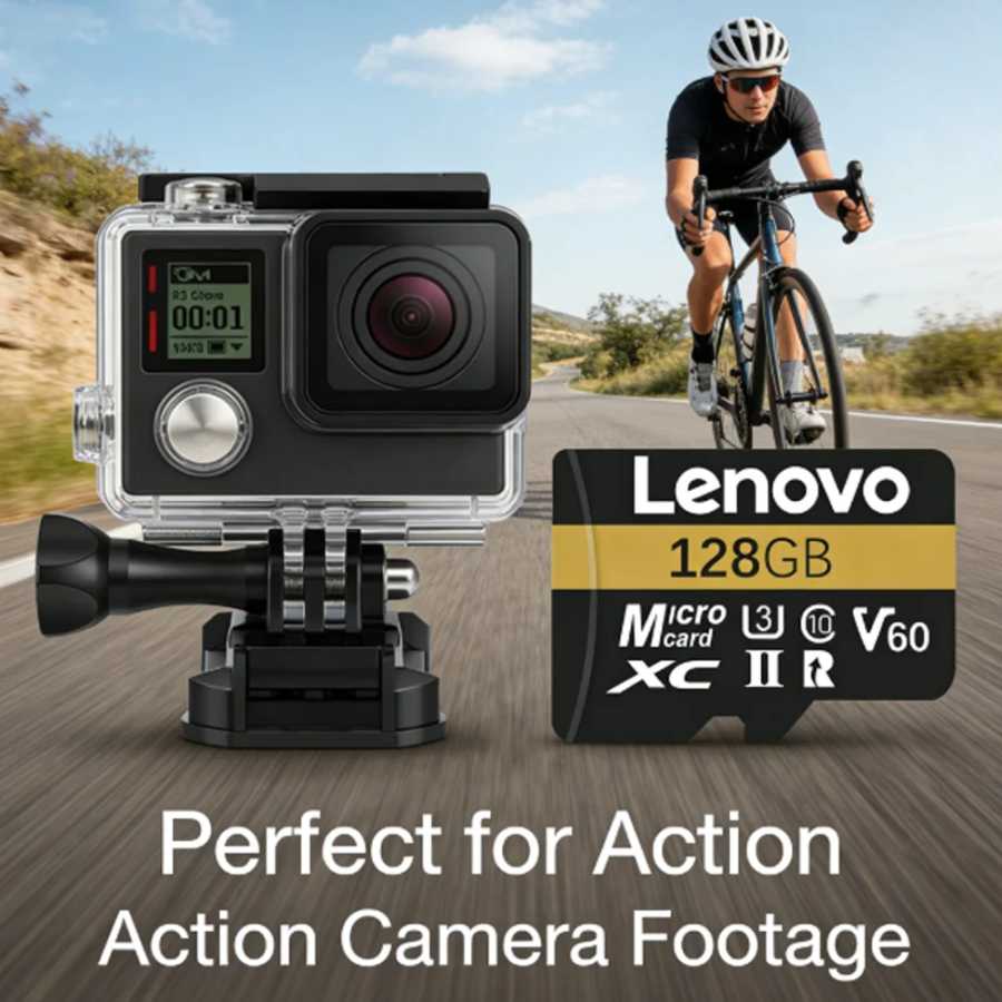 Фотография №3 товара Высокоскоростная карта памяти Lenovo Micro SD 64GB/128GB/512GB Class 10 U3