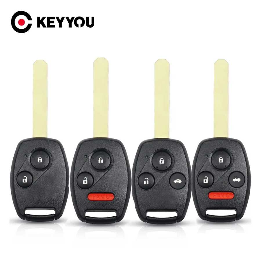 KEYYOU Keyless Entry Новый дистанционный автомобильный брелок для Honda Accord CRV Pilot Civic 2003 2004 2005 2006 2007 с кнопками накладки Стартеры