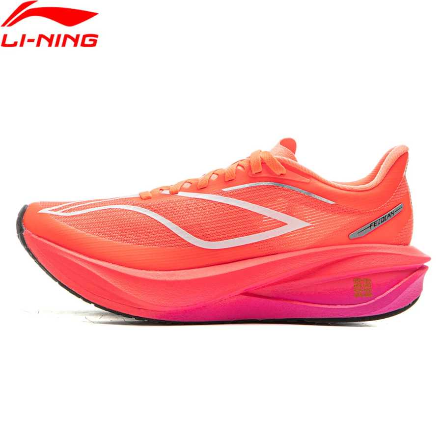 Женские кроссовки Li-Ning FEIDIAN 5 CHALLENGER для бега с карбоновой пластиной и амортизацией BOOM, профессиональные кроссовки LiNing ARMV002 Кроссовки