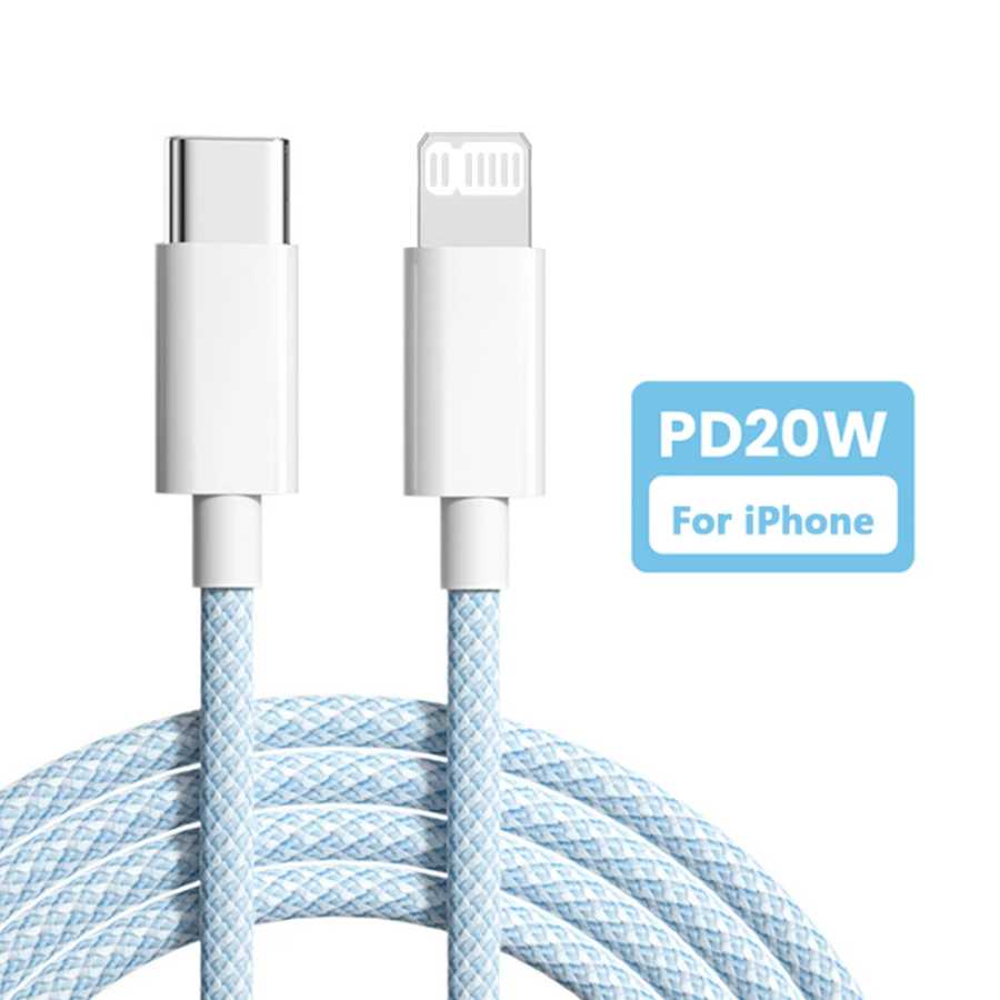Кабель PD 20 Вт USB C для iPhone 14 13 12 11 Pro Max Xs 8 Plus iPad Wire 3A Кабель для быстрой зарядки типа C Кабель для передачи данных для iPhone Аксессуары и запчасти
