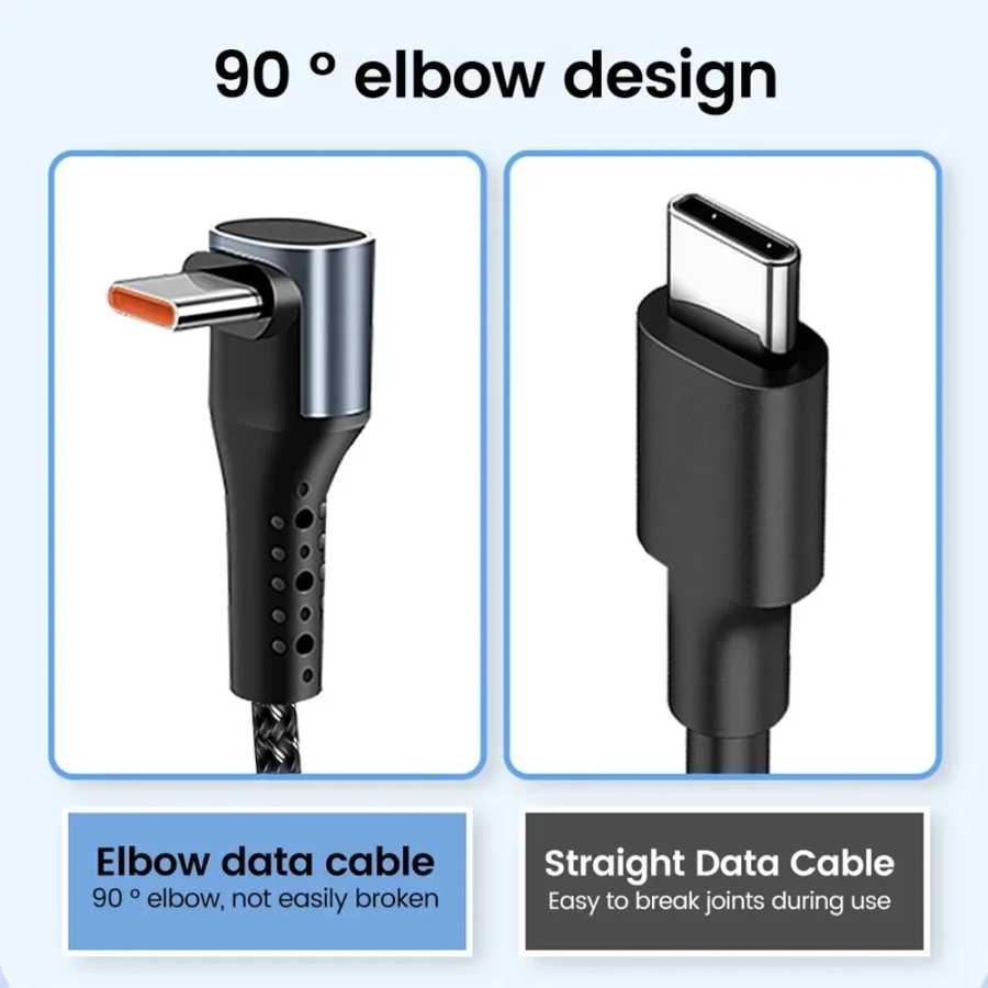 Фотография №2 товара 90-градусный локоть, короткий кабель USB A типа C к типу
