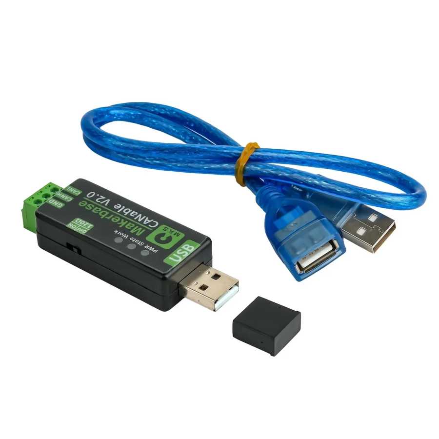 Фотография №4 товара Новый анализатор адаптера Makerbase CANable 2.0 USB-CAN с чехлом CANFD