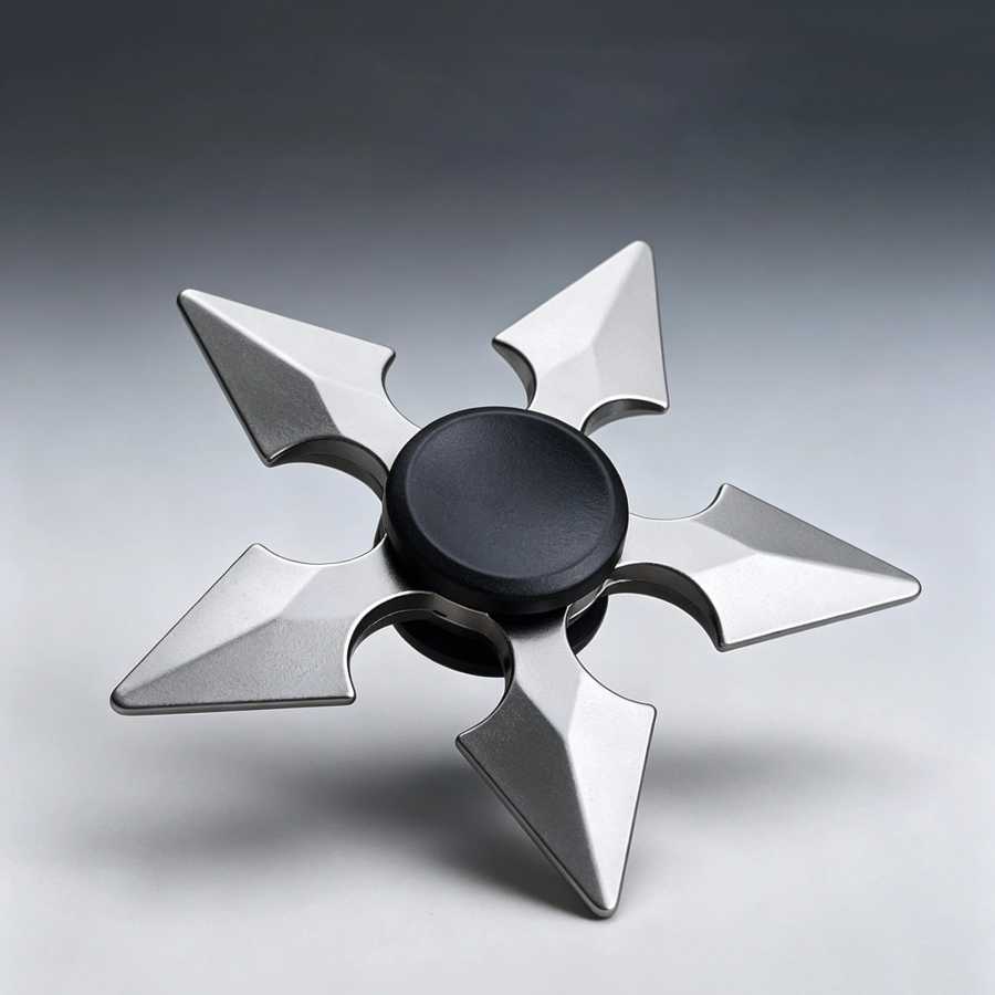Металлический спиннер-игрушка Ninja Darts Fidget Spinner, сенсорная игрушка EDC для рук, помогает снять стресс и тревогу, подарок для взрослых Игрушки антистресс