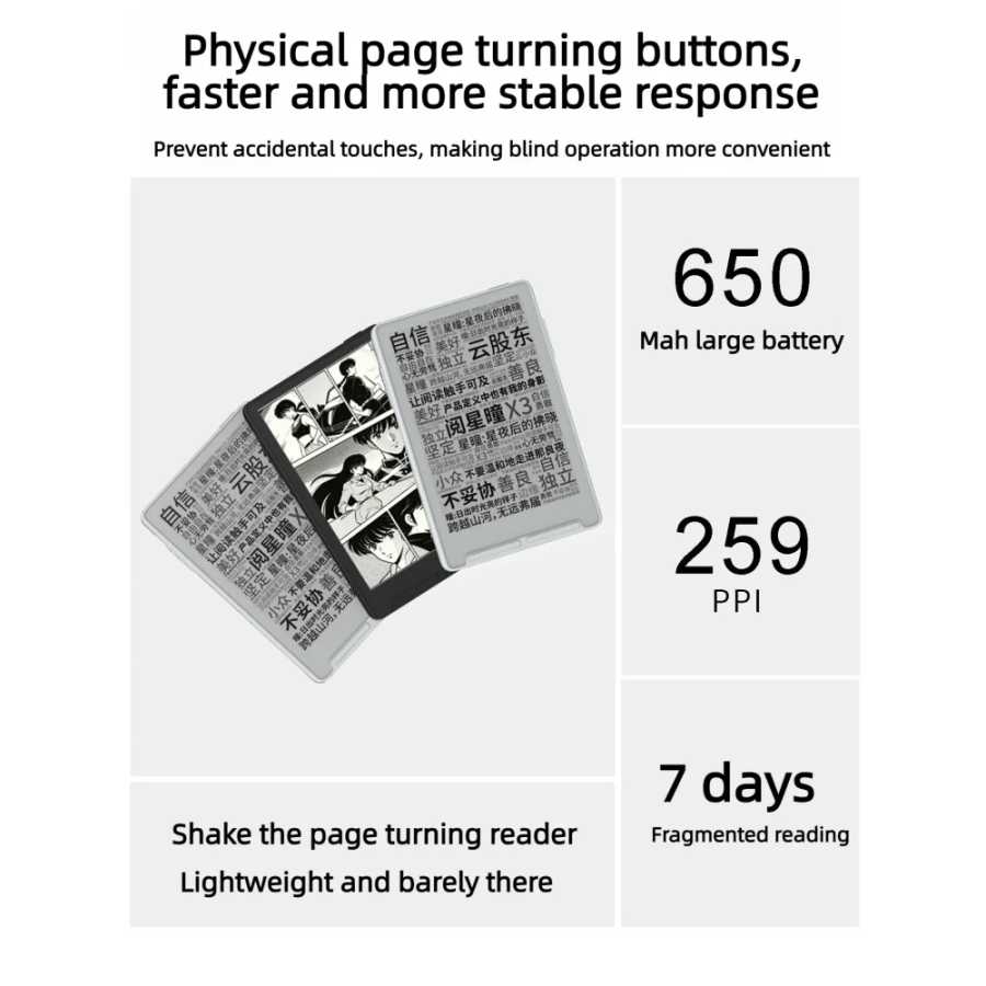 Фотография №5 товара Электронная книга XTEINK X3 с дисплеем E-Ink, удобным для глаз,