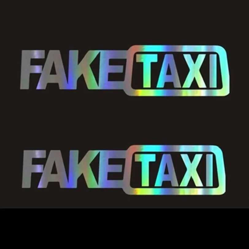 Фотография №4 товара Универсальная наклейка-эмблема FAKE TAXI для автомобиля, самоклеящаяся виниловая наклейка для
