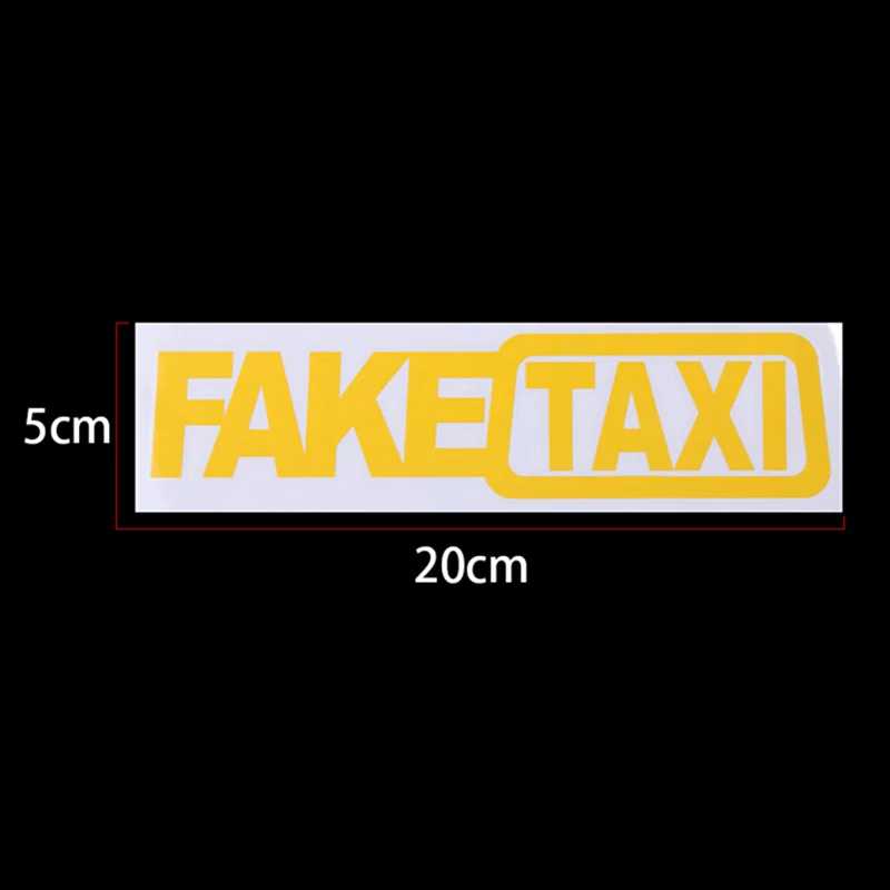 Фотография №5 товара 1 шт., универсальная наклейка FAKE TAXI для автомобиля, наклейка, эмблема,
