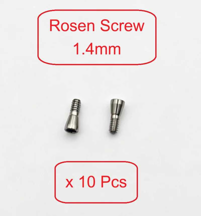 10 шт. совместимых винтов Rosen 1,4 мм для дентальных имплантатов Osstem, Adin, Astra, Hiossen, Megagen, Nobel, Straumann, Zimmer, Dentis, ICX Стоматологические материалы