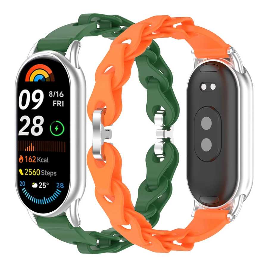 Фотография №1 товара Полый ремешок для Xiaomi Mi Band 10 9 8, мягкий