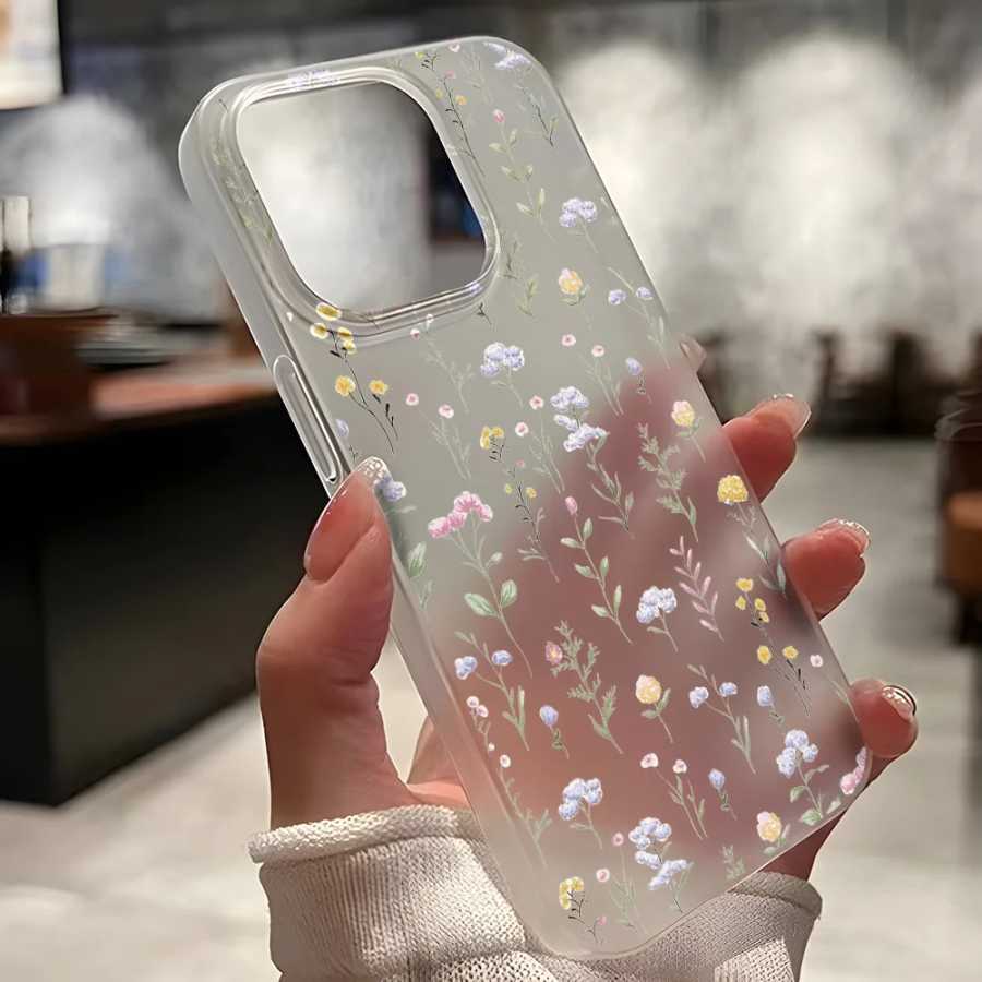 Фотография №5 товара Прозрачные матовые чехлы для iPhone 17, 16, 15; чехол для