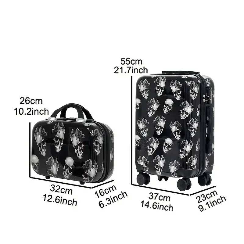 Фотография №3 товара Набор дорожного багажа на Хэллоуин для переноски на ABS PC