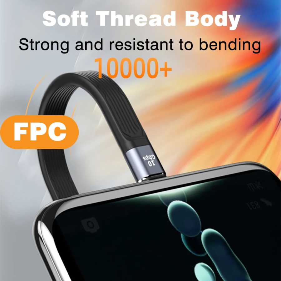 Фотография №3 товара USB3.1 Короткий кабель 10 Гбит/с 13 см PD 100 Вт