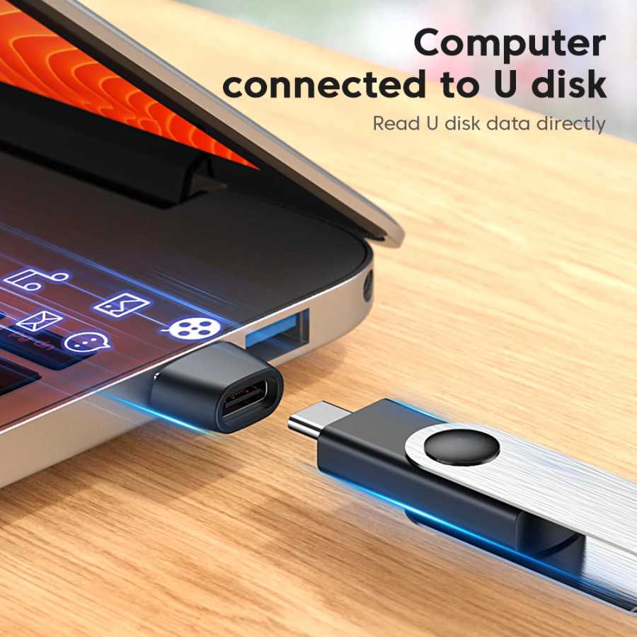 Фотография №3 товара 1/3/5 шт. USB-тип C OTG адаптер USB C «папа» на