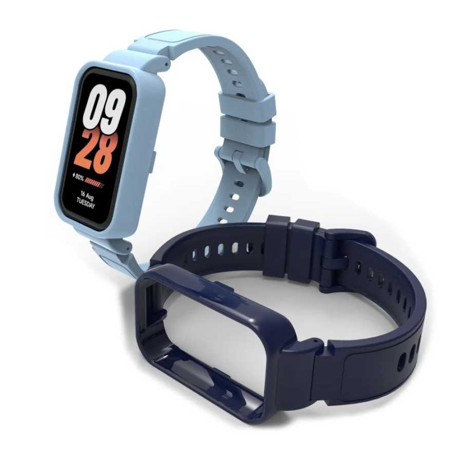 Фотография №4 товара Встроенные силиконовые ремешки + чехол для Xiaomi Smart Band 9