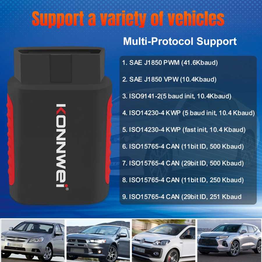 Фотография №5 товара Автосканер KONNWEI KDIAG Full System OBD 2 с функцией сброса