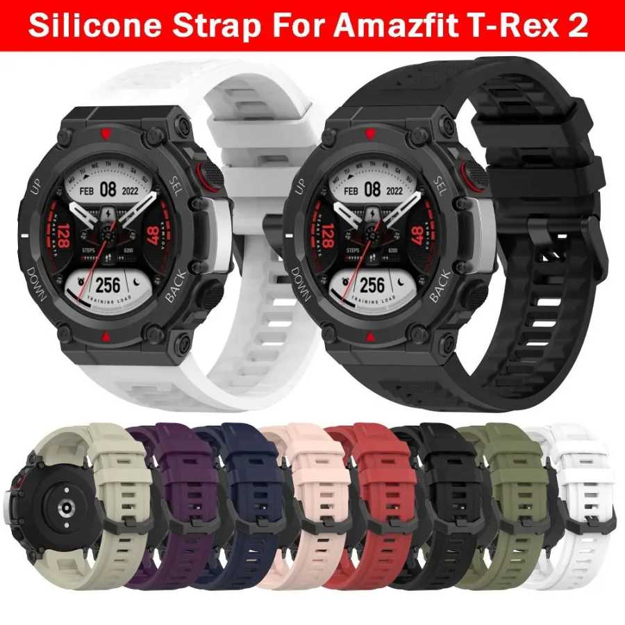 Новый силиконовый ремешок для умных часов Amazfit T-Rex 2, сменный браслет для часов. Умная электроника