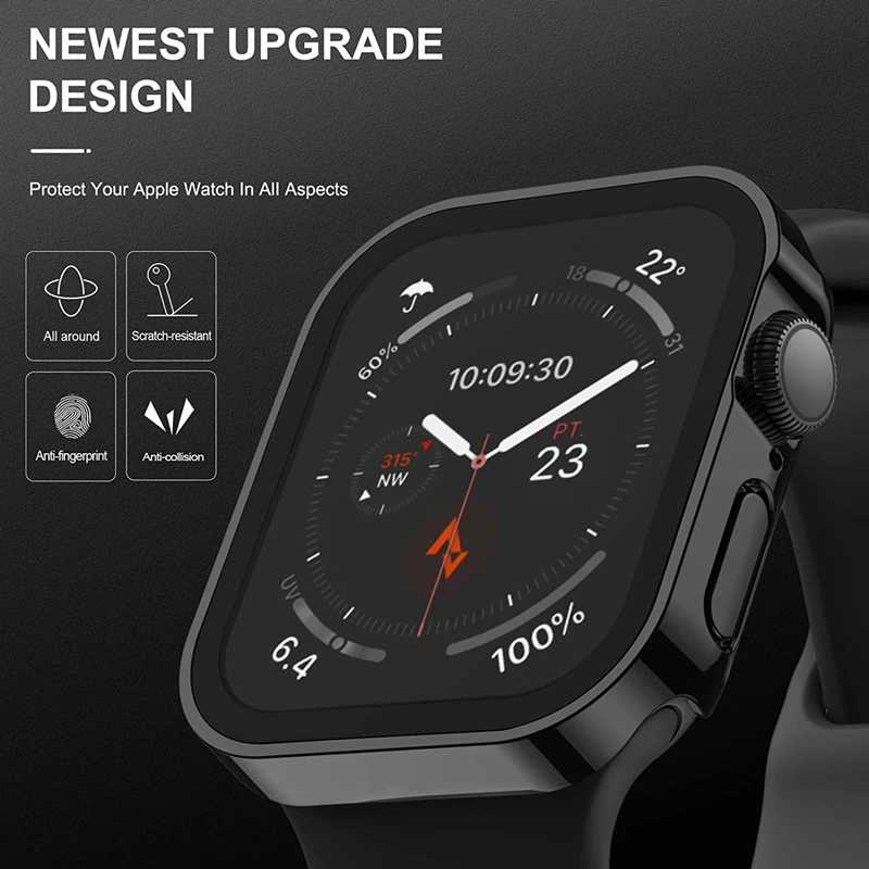 Фотография №3 товара Защитный чехол-стекло для Apple Watch 42, 46, 45, 41, 49,
