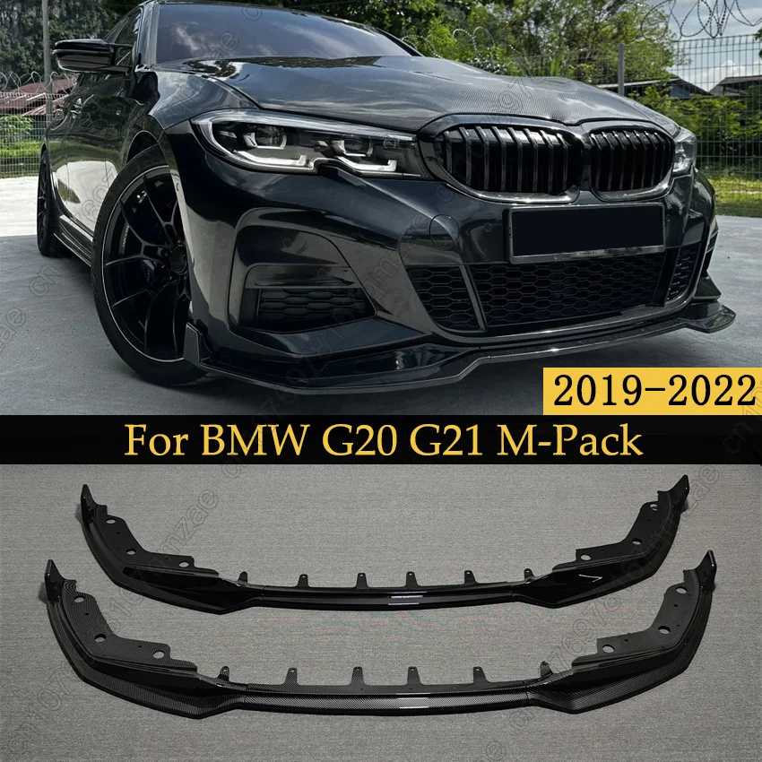 Накладка-сплиттер на передний бампер для BMW 3 серии G20 G21 M-Pack 320i 330i M340i xDrive 2019-2022, тюнинг-комплект, спойлер, декоративные элементы Детали экстерьера