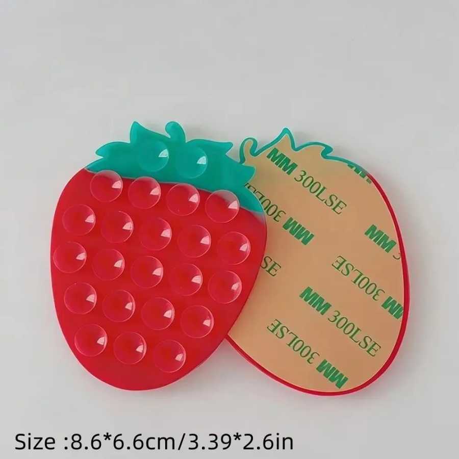 Фотография №3 товара Универсальный держатель-присоска для телефона Strawberry: портативная подставка для автомобиля, навигационный