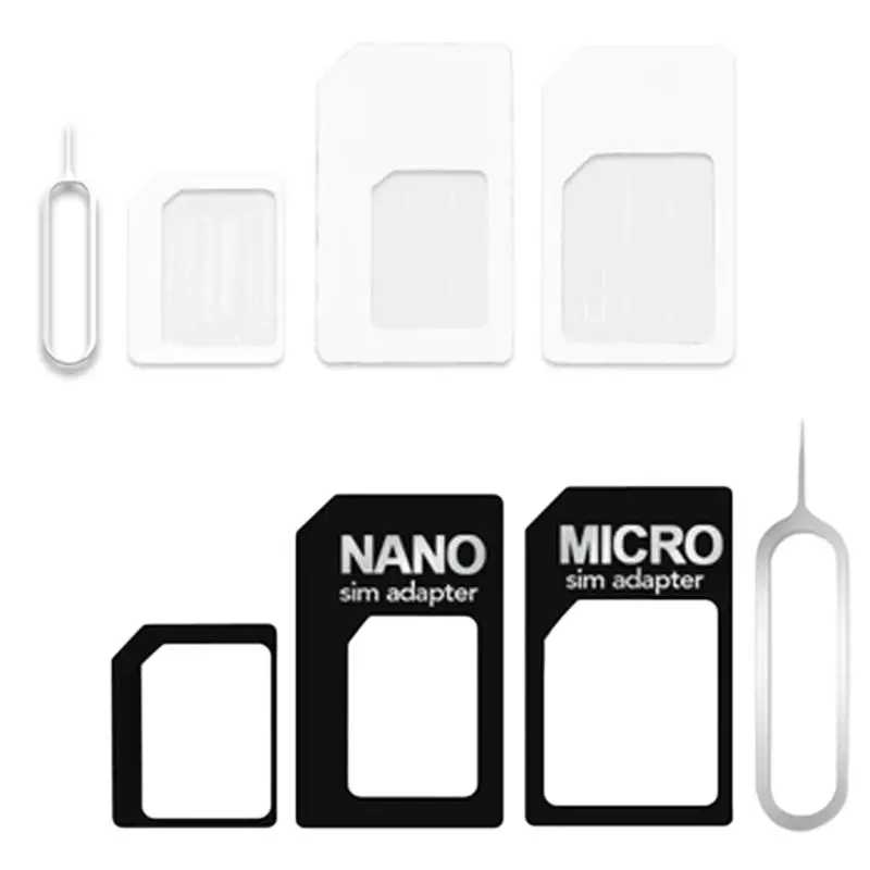 Преобразование 4 в 1, адаптер Nano SIM-карты на стандарт Micro для смартфона, беспроводной USB-маршрутизатор 4G LTE SIM-карты и аксессуары