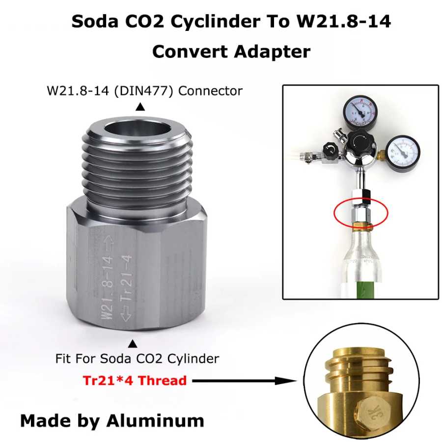 Цилиндр CO2 (Синий резервуар Sodastream) в переходник W21.8-14 для акваристов, аквариумных рыб или домашних пивных бочонков, регуляторы CO2 Стрельба