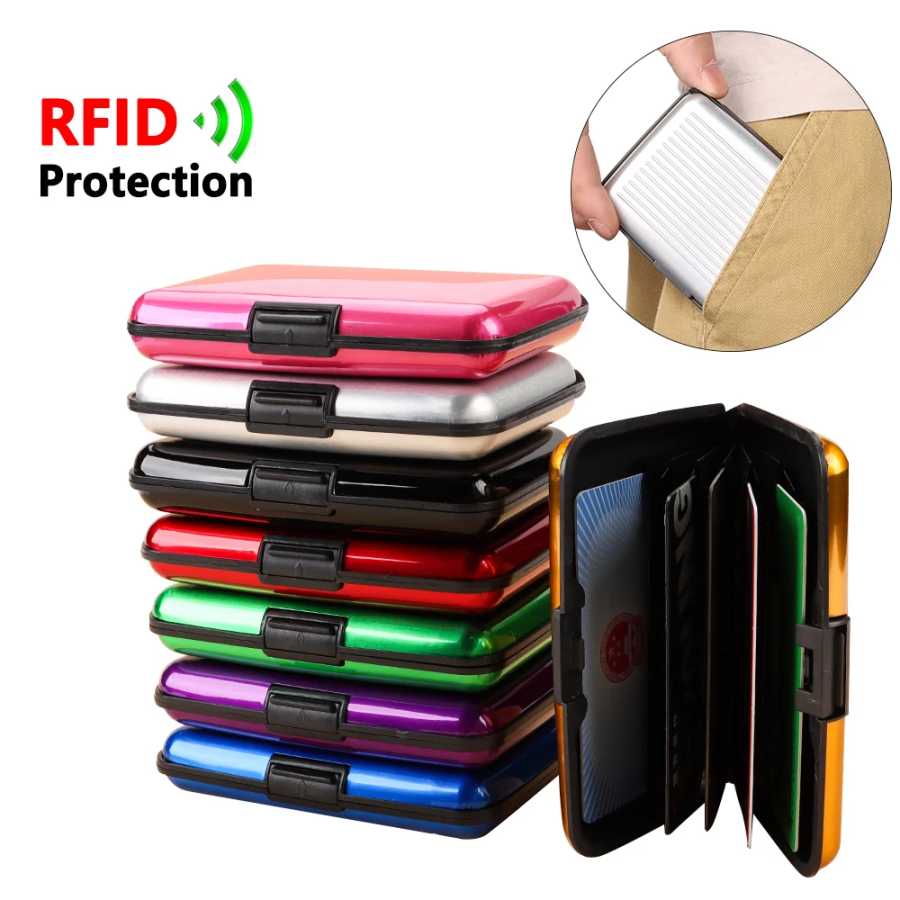Кошелек для кредитных карт с 6 отделениями для карт и RFID-защитой Кошельки и визитницы
