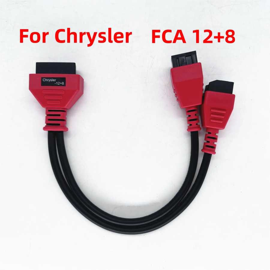 Для Chrysler FCA 12 + 8 разъем адаптера Dagnostic кабель для Jeep, Dodge, Fiat Work on MaxiSys/IM608/Launch X431V Инструмент для ремонта автомобилей