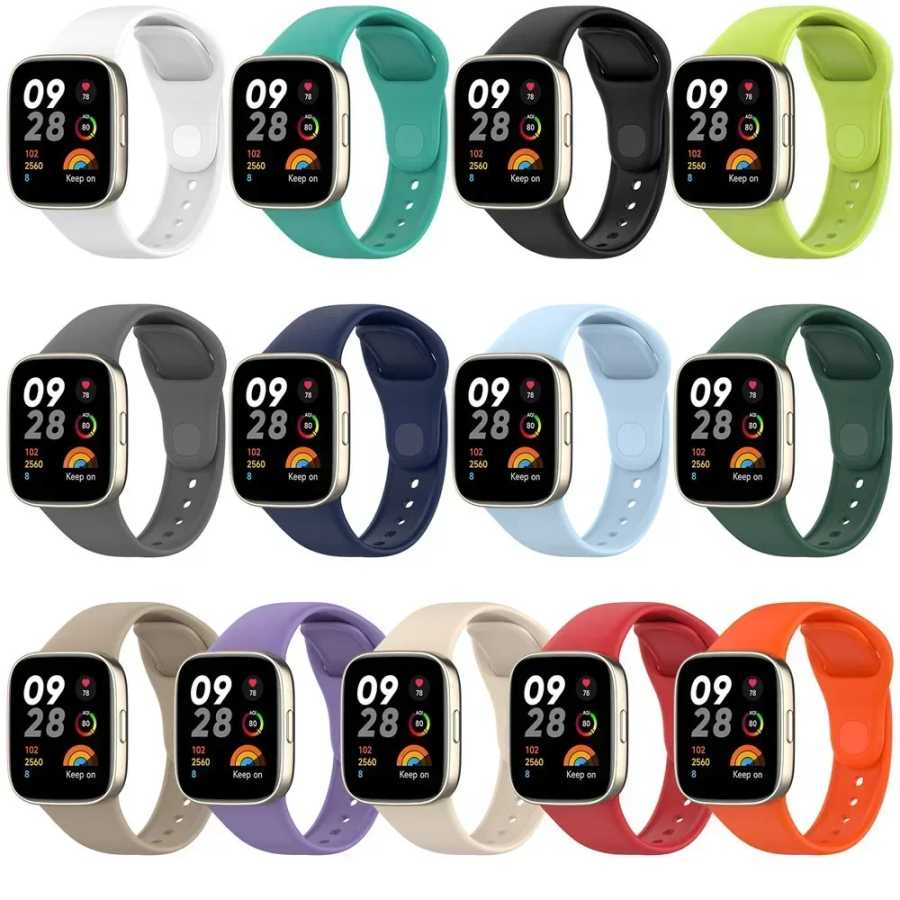 Фотография №3 товара Ремешок для Xiaomi Redmi Watch 3, активный мягкий силиконовый сменный