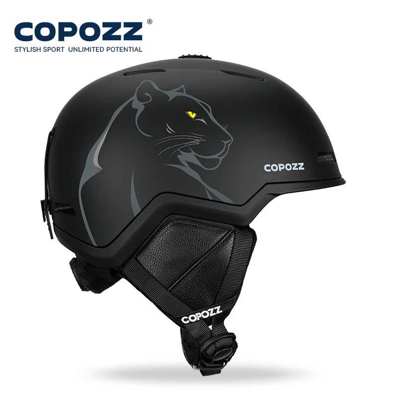 COPOZZ зимний лыжный шлем для сноуборда, полузакрытый противоударный защитный шлем, велосипедный снегоход, лыжный защитный шлем для взрослых и детей Лыжи и сноубординг