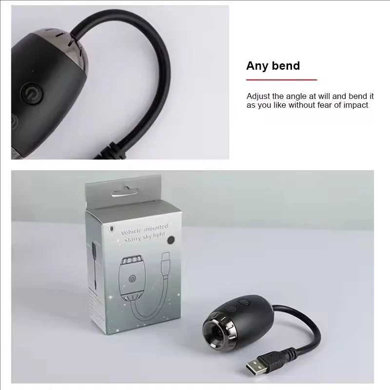 Фотография №5 товара USB окружающий свет для автомобиля Galaxy Saturn с черным отверстием