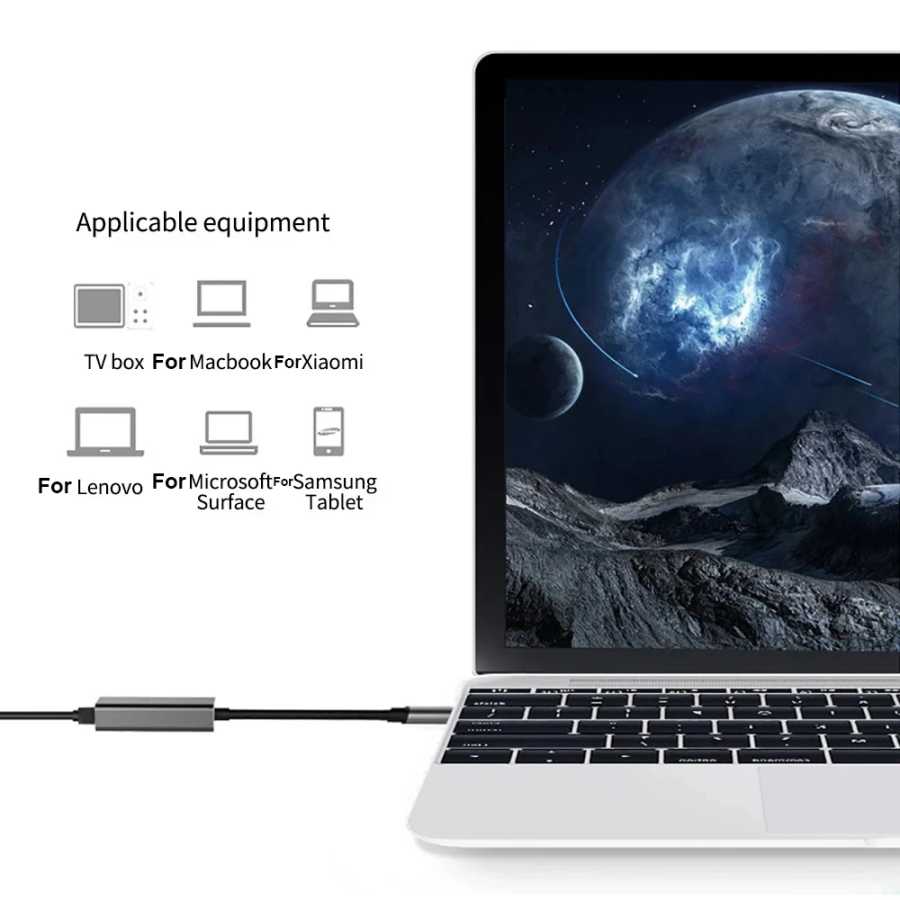Фотография №5 товара Сетевая карта USB 3.0 RJ45, 1000 Мбит/с, Ethernet-адаптер USB типа