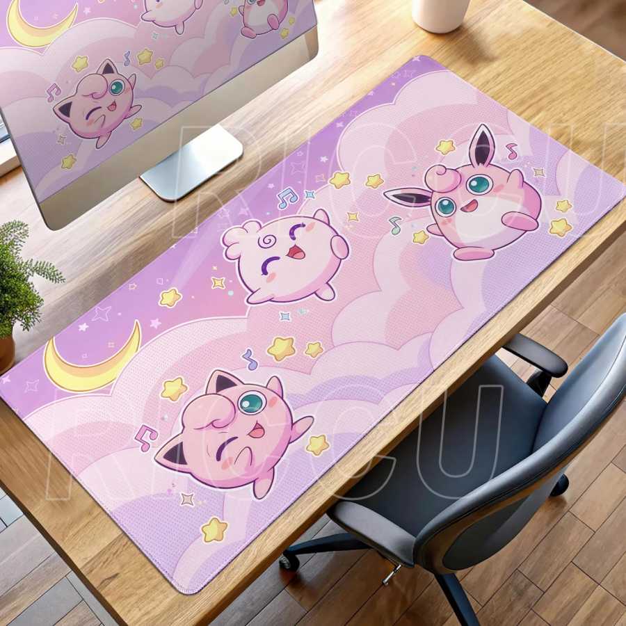 Фотография №2 товара Милый розовый коврик для клавиатуры Clefairy, аниме-коврик для геймеров, коврик